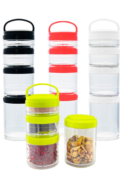 Zunammy Portable Stackable Food Leak Proof Storage Containers ( 2 Pack